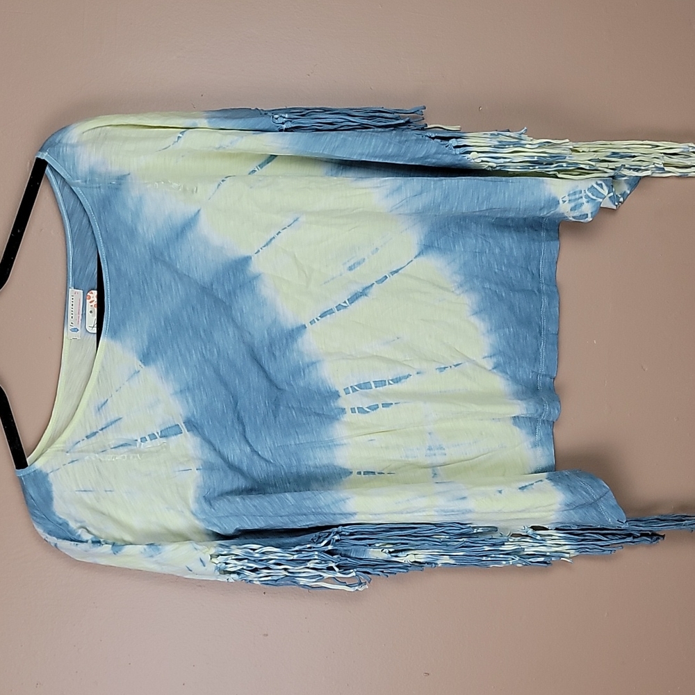 Free people movement fringe tie dye poncho